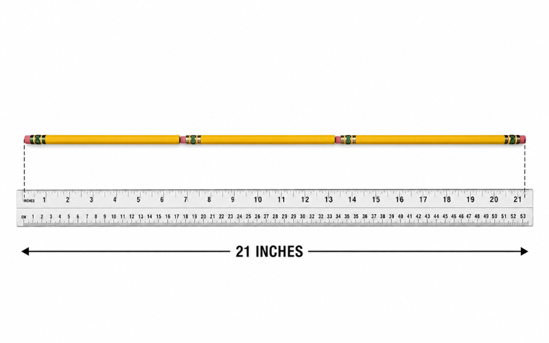 21 Inches Long
