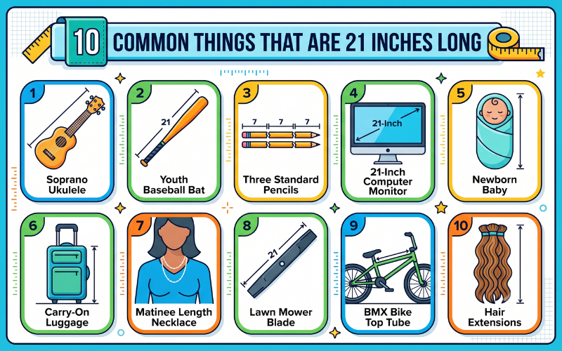 21 Inches Long