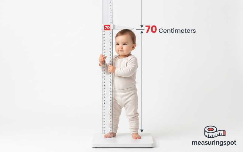 How Big is 70 Centimeters
