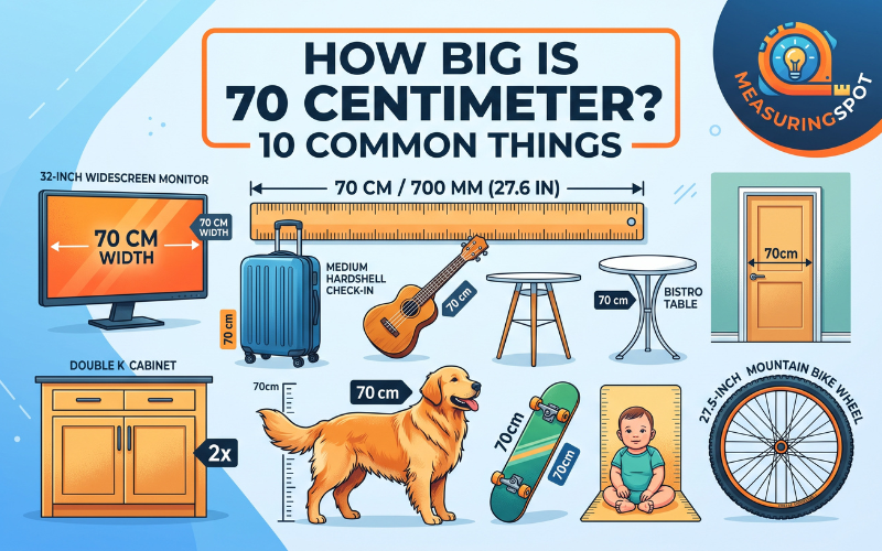 How Big is 70 Centimeters