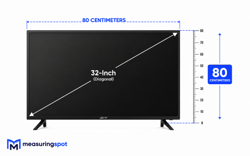 How Big is 80 Centimeters 