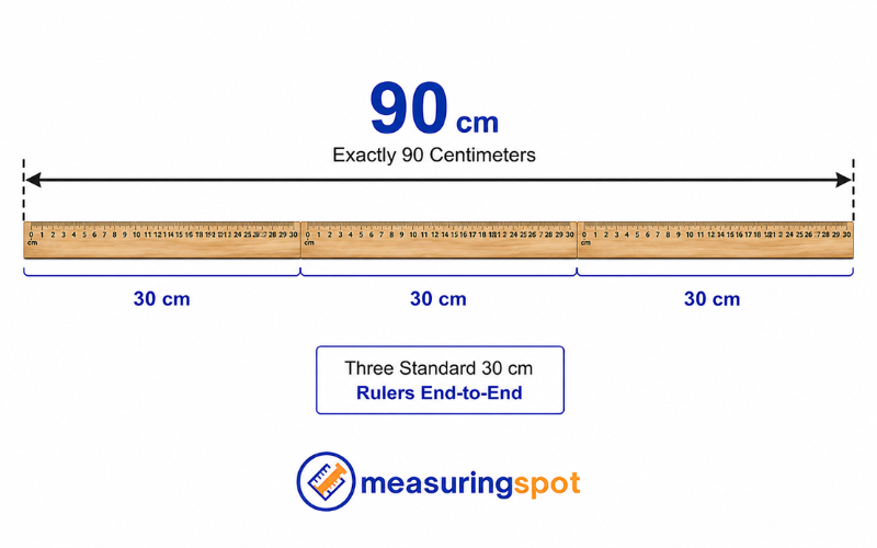 How Big is 90 Centimeters 
