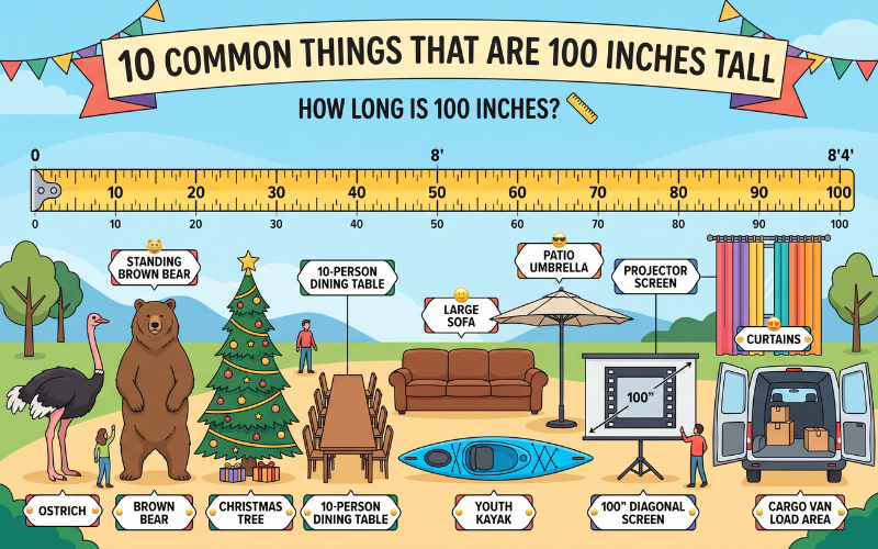 How Long is 100 Inches