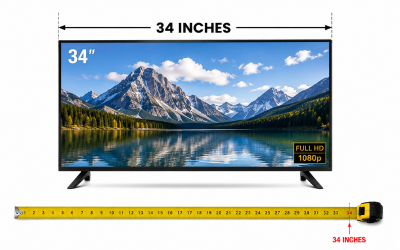 How Long is 34 Inches 