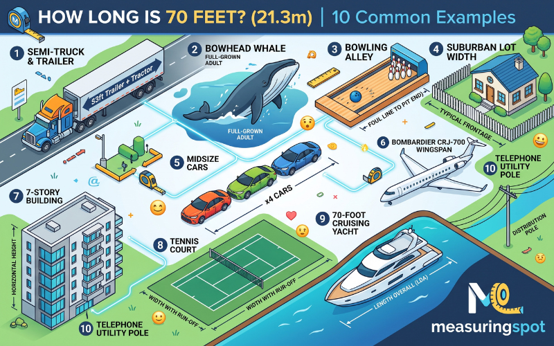 How Long is 70 Feet