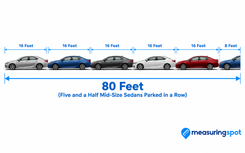 How Long is 80 Feet 
