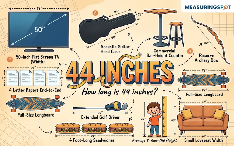 How Long Is 44 Inches