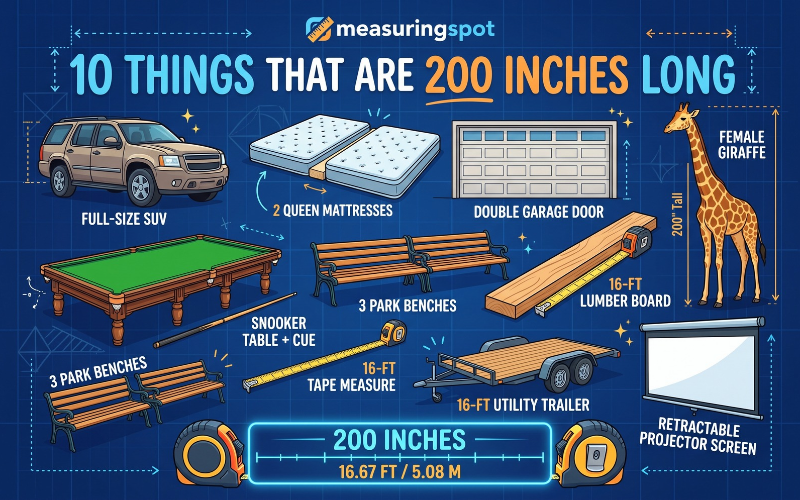 How Long is 200 Inches