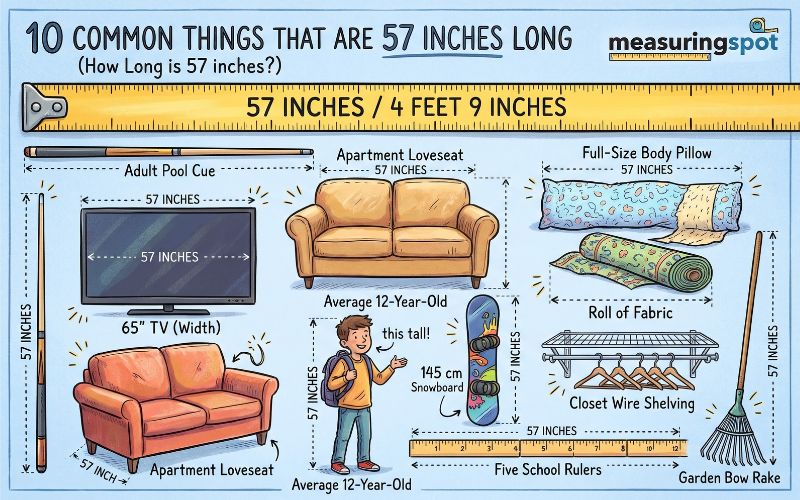How Long is 57 Inches
