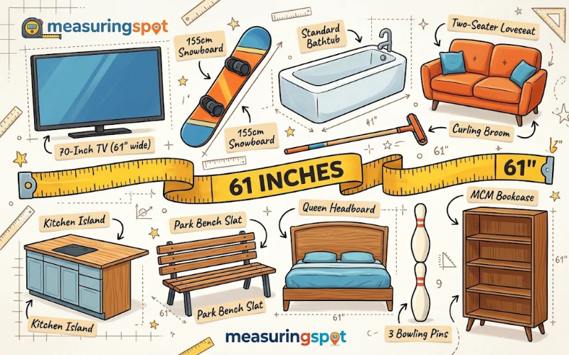 How Long is 61 Inches